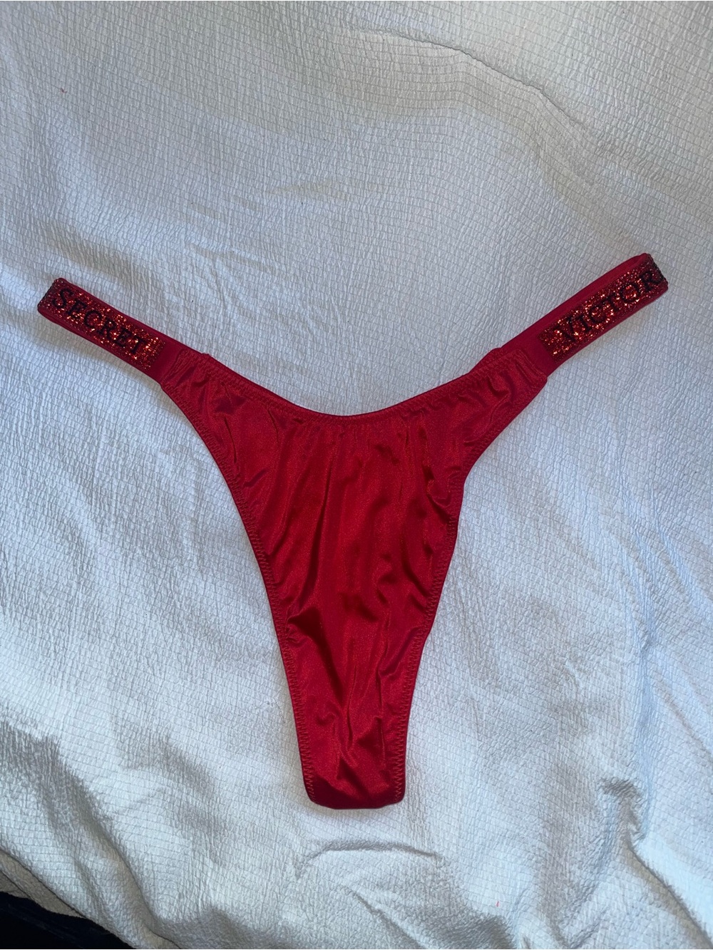 Victoria’s Secret Rhinestone Strap Thong Size Large